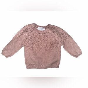 Old Navy baby Pink Knit Sweater 12-18M. Lightweight easy put on and off.